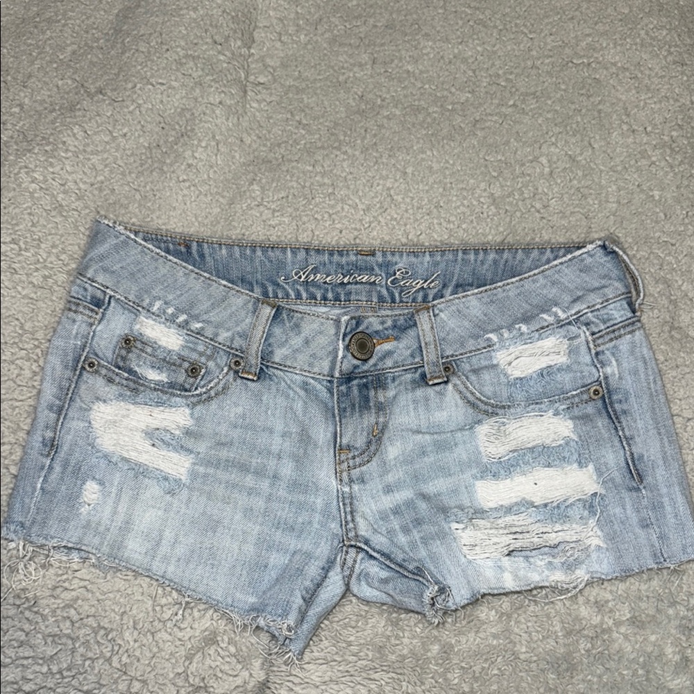 American Eagle Outfitters Light Blue Jean Shorts